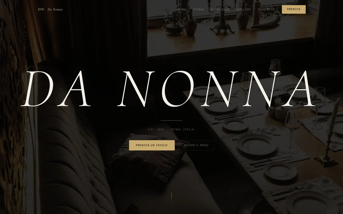 Da Nonna, Restaurant